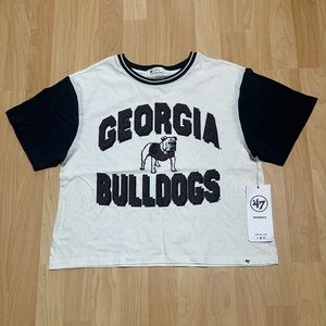 Georgia Bulldogs Cropped T Shirt